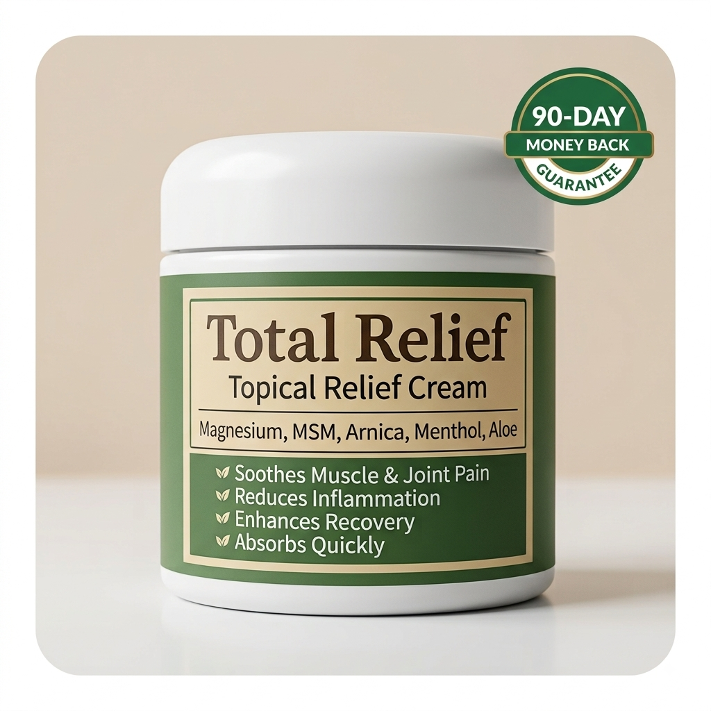 Total Relief Nano-Magnesium cream jar